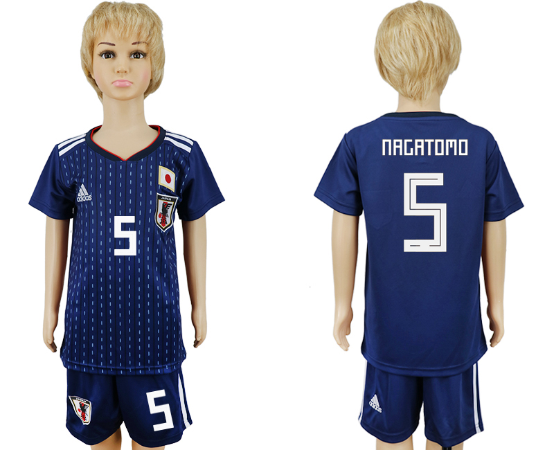 2018 maillot pour enfants JAPAN CHIRLDREN #5 NAGATOMO